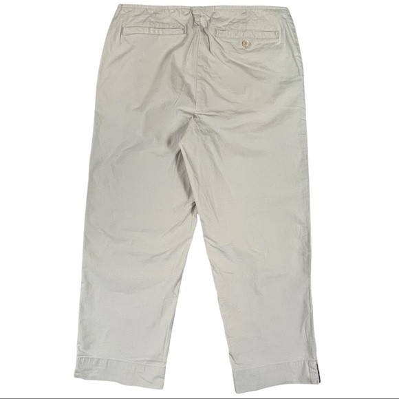So Stretch Sz 3 khaki capri pants, slits on sides, thin waistband, pockets, EUC - Picture 5 of 10